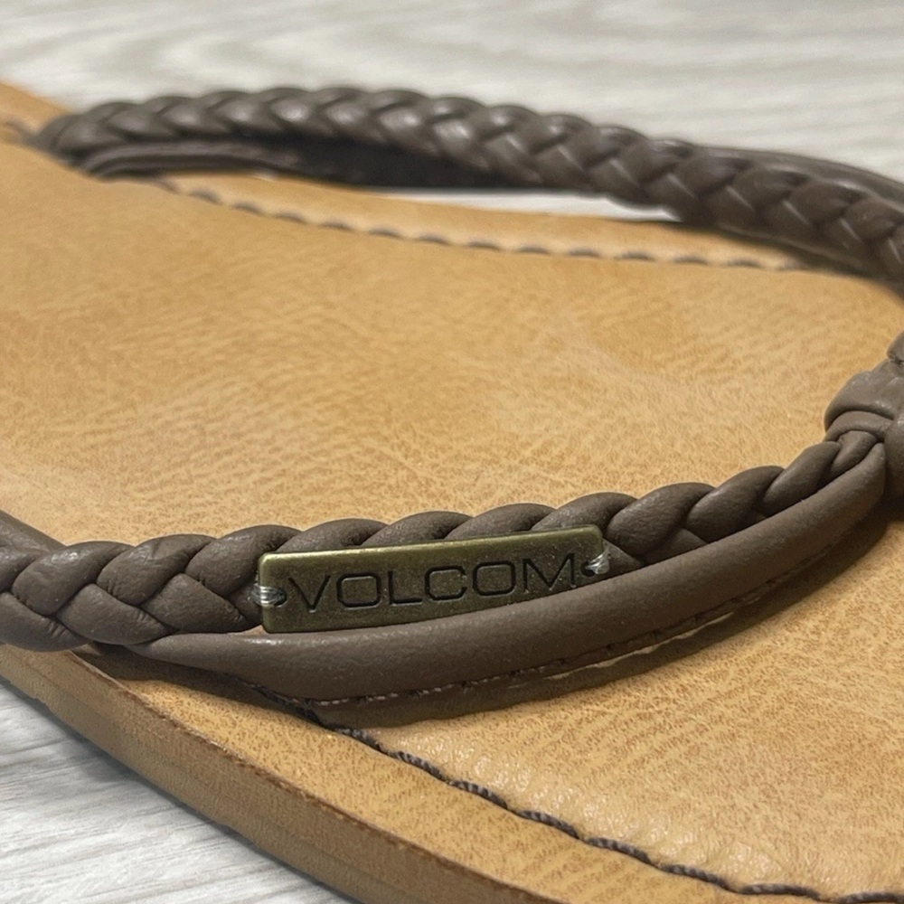 Volcom Flip Flops 8 Bohemian Boho Hippie Hipster Resortwear Vacation Euro-summer - Picture 2 of 3